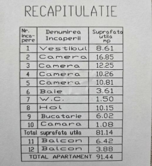 4 camere, 91 mp, 7/9, Lujerului-100 m de metrou. - 8