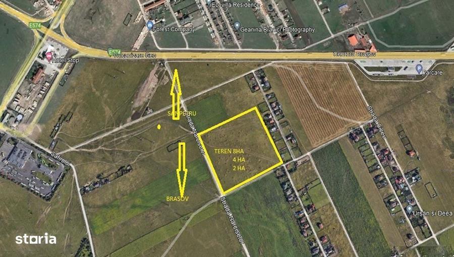 Teren intravilan str Narciselor bulevardul Brasov Sanpetru - 3