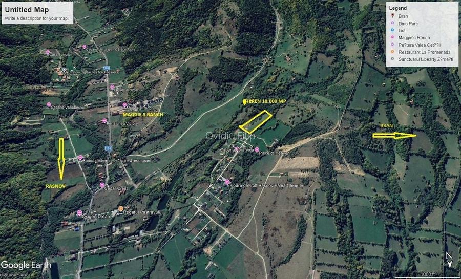 Teren Râșnov Glejerie cu priveliște de vis
