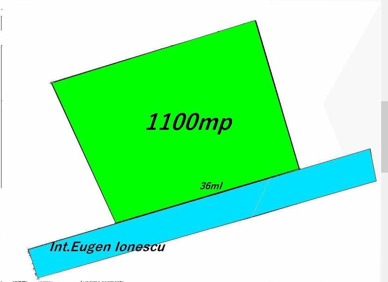 Teren intrav. 1213mp ,(556m+544m utili)+drum,asfalt,36ml desch.zona Ana Aslan - 1