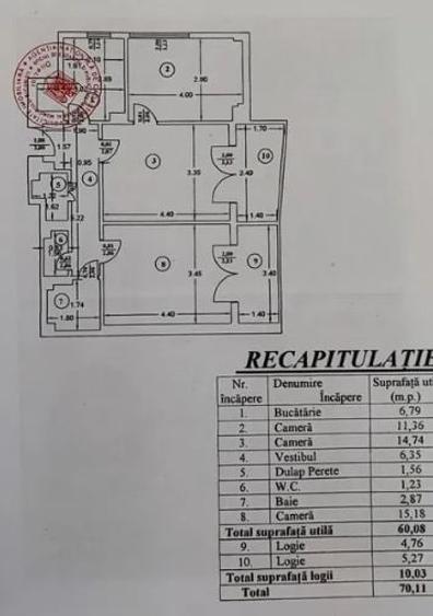 Apartament 3 Camere,Piata Natiunile Unite,et.2/7,DECOMANDAT,2 bai,2 balcoane - 4