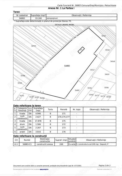 Fosta Ferma Maineasca. Suprafa?a 33100 mp, ideal fabrica ,adapost caini,etc - 1