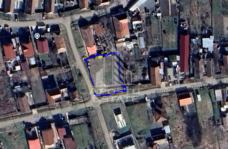 Teren intravilan, pozitionare excelenta, 2 fronturi stradale, Sacalaz! - 1