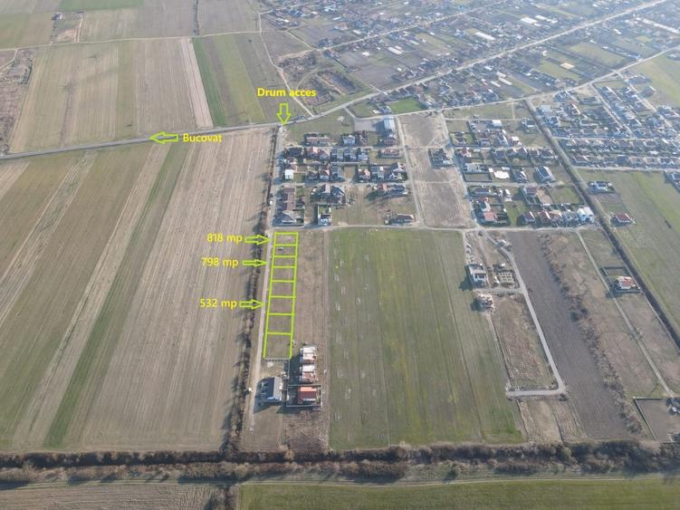 3 parcele 532mp / 798mp / 818mp Mosnita Noua - 2