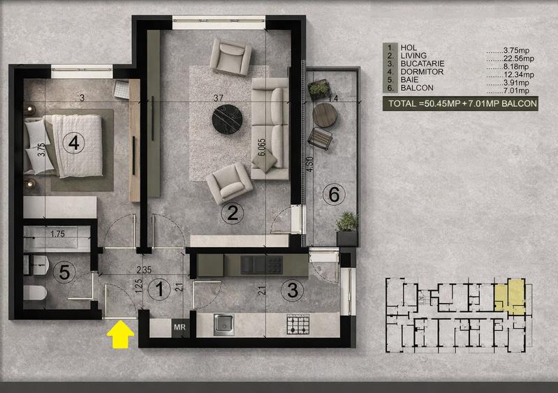 2 camere decomandat - Metrou Berceni - Bloc Nou - 2