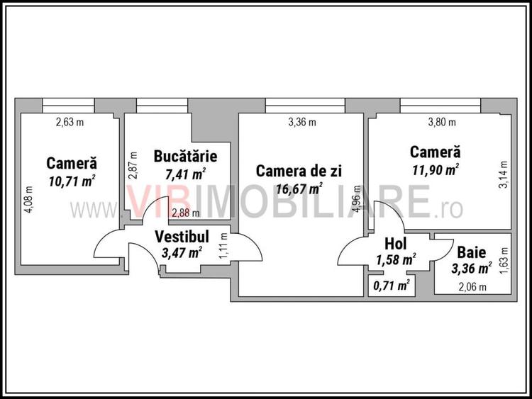 Calea Grivitei - Chibrit, apartament 3 camere - 10