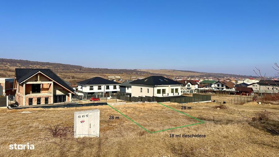 Teren de Casa in Cisnadie (Strada Rozdesti), 500 mp, 18 m deschidere! - 1