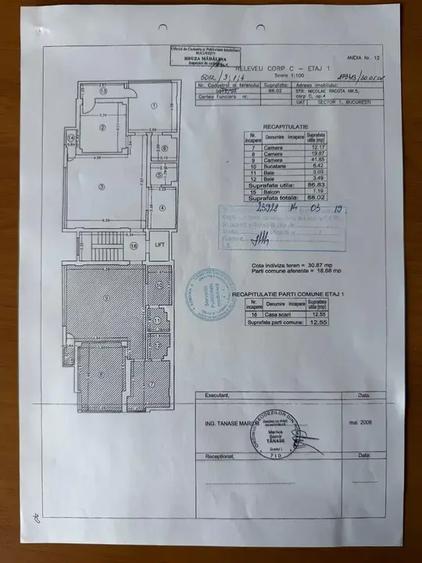 Apartament cu 3 camere decomandat, mobilat în Clucerului