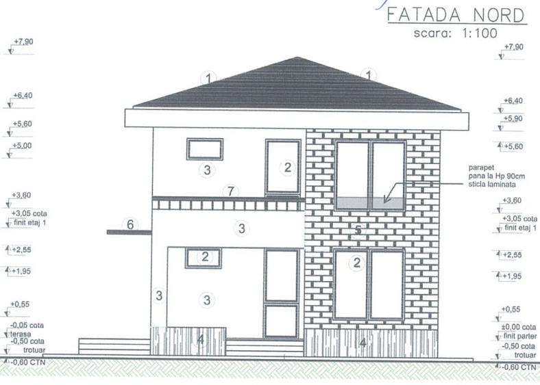 Teren 465mp, cu autorizatie casa individuala P+1E - 4