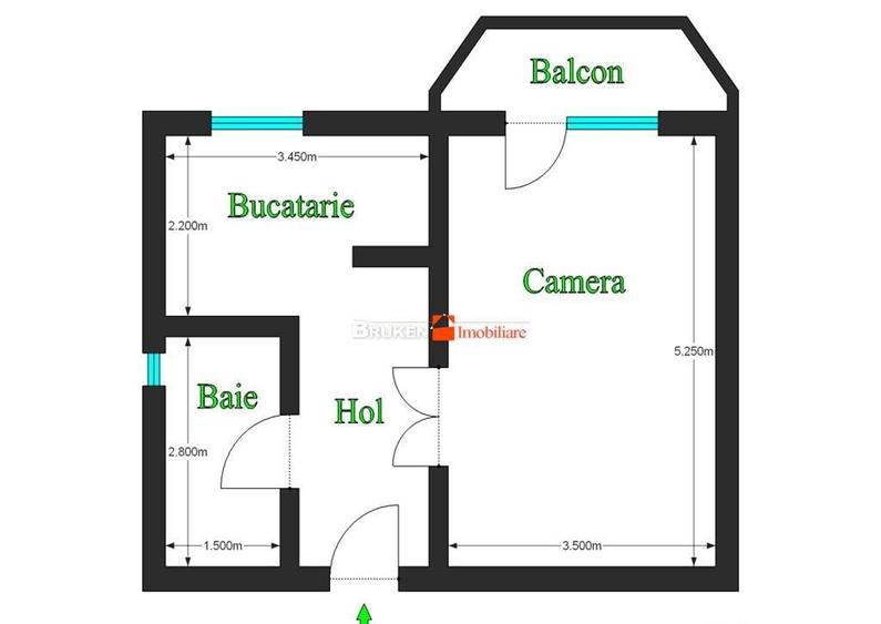 Apartament cu o camera - 1