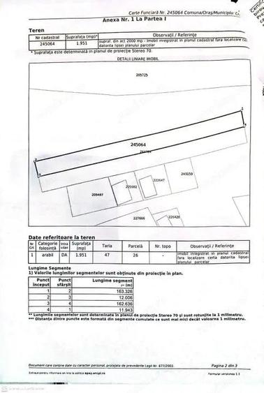 Teren intravilan, 1951 mp, deshidere 12 m, zona Mofleni - 1