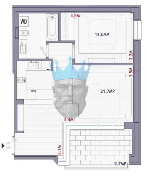 Apartament 2 Camere One Timpuri Noi - 16