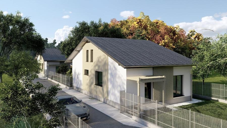 Casă individuală cu 4 camere cu Canalizare în 1 Decembrie