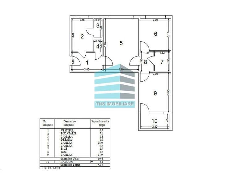 Apartament 3 Camere ,Zona-Verde,Metrou,Titan-Ozana - 9