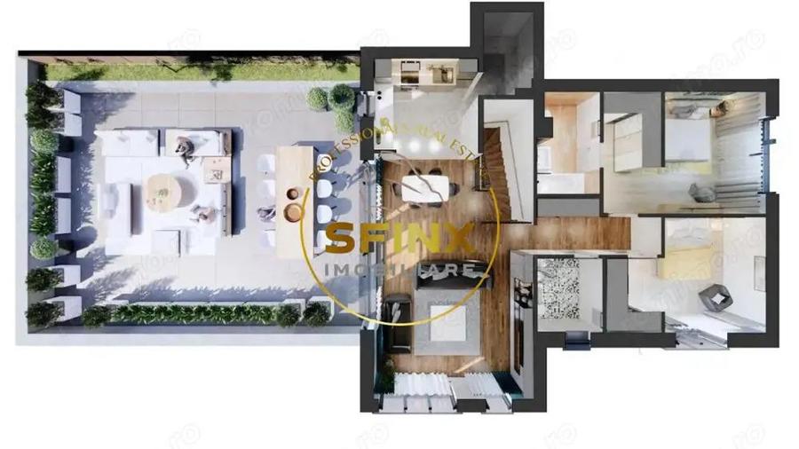 Penthouse de vanzare 242 mp totali Hils - 7