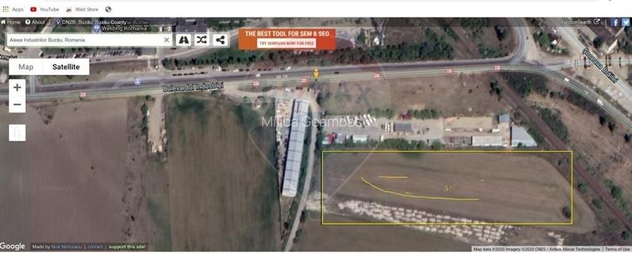 Teren intravilan Buzau / Bulevardul Industriei