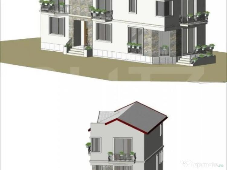 Casa la rosu, cu 4 camere, 145 mp utili, 356 mp teren, zona - 8