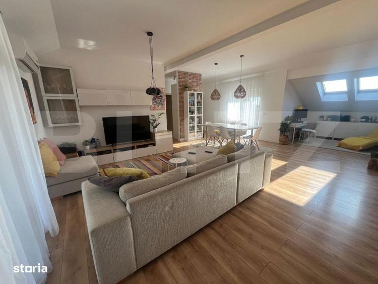 Apartament 3 camere, 115 mp, complet mobilat- Giroc - 6