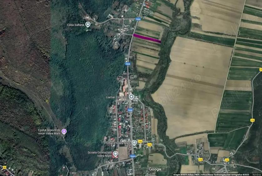 Teren de 3000 mp, în Valea