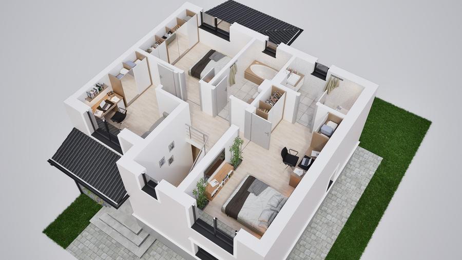 Duplex cu design premium și grădină proprie - 26