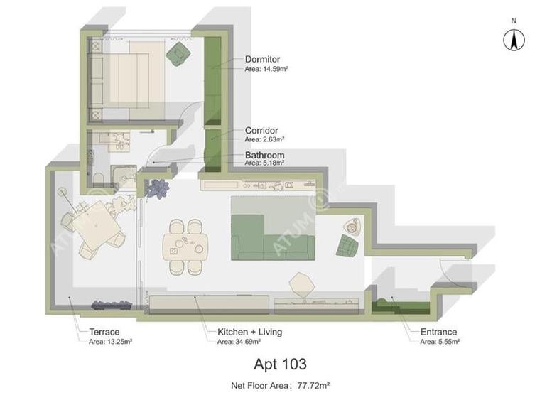 Apartament cu 2 camere si balcon in zona Calea Surii Mici din Sibiu - 9