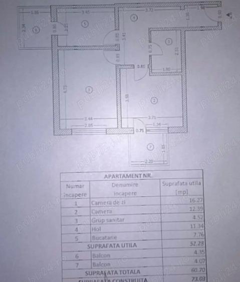 Apartament 2 camere de inchiriat - Carrefour Lidl Kaufland Alexandriei - 4