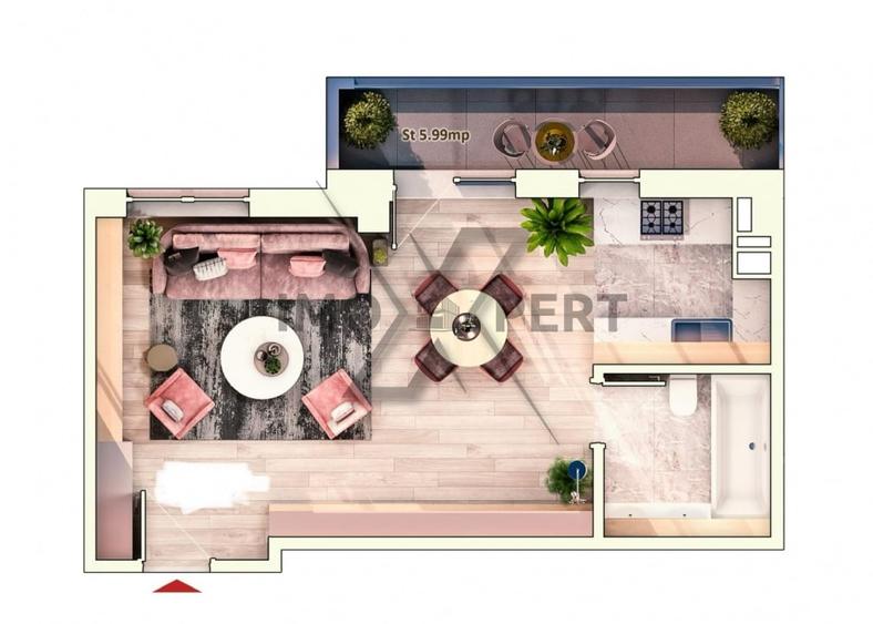 Apartament tip studio , bloc premium , Marasti - 4