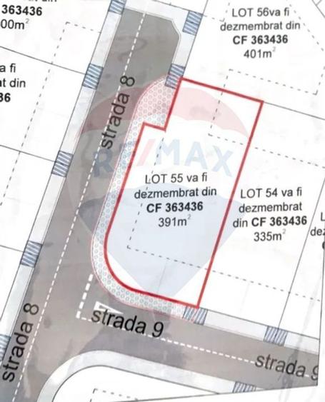 Teren de vanzare pe colt, cu deschidere dubla - 40 m front stradal - 4