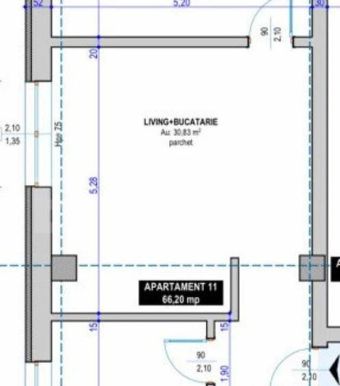 Apartament 3 camere, semidecomandat, 72 mp utili, oras Vatra - 2