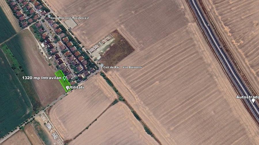 Teren intravilan, 1320 mp, la asfalt, in Balotesti - 5