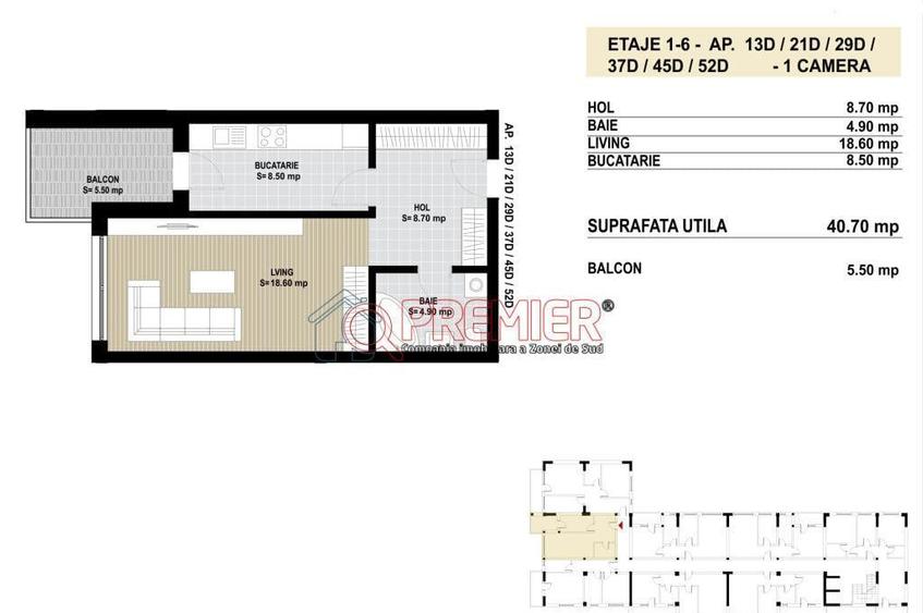 Garsoniera moderna Avans doar 3.450 - 2