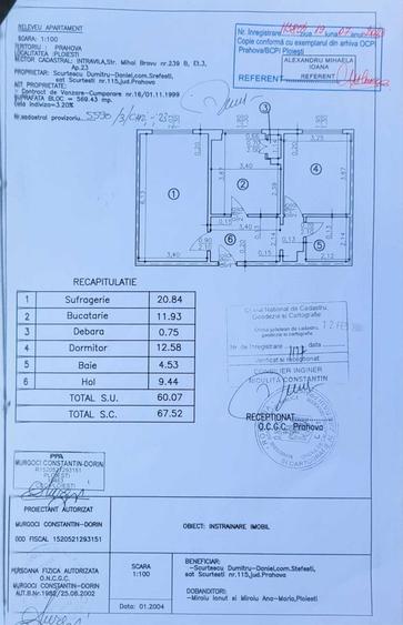 Apartament 2 camere decomandat, 60 mp utili, etaj 3/4, centrala proprie, Mihai Bravu Teleajen Ploiesti - 8