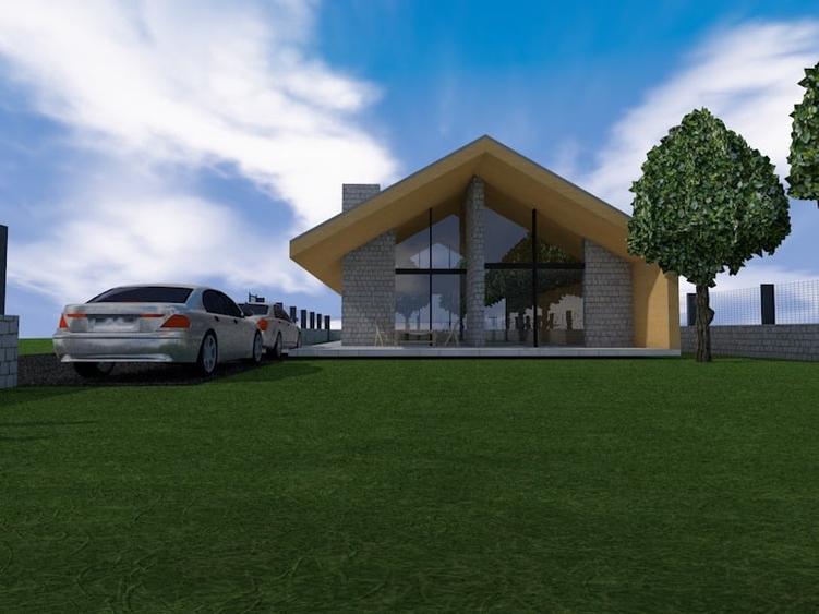 Teren cu PUZ +Autorizatie pt Casa 1930 M la Lac Com Geaca  Cluj - 2