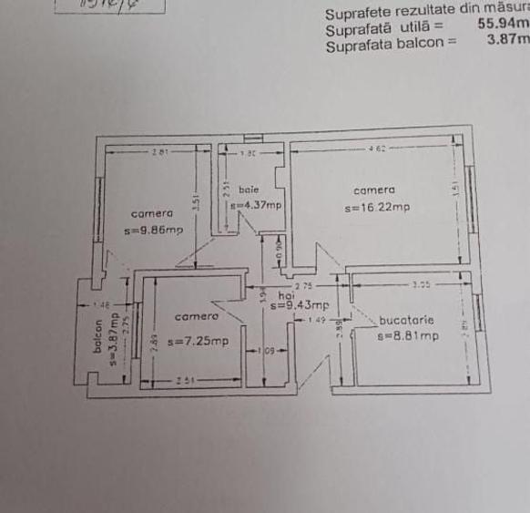 APARTAMENT 3 CAMERE DECOMANDAT CONFORT 1 ZONA CET - 7