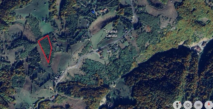 Moeciu, Drumul Carului, teren 3750 mp, 75000 euro - 2