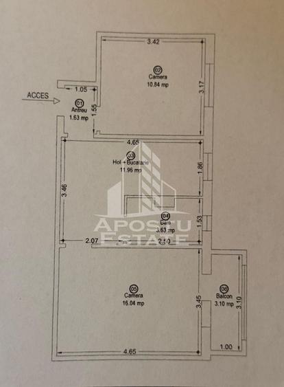 Apartament 2 camere,centrala proprie, zona Freidorf - 12