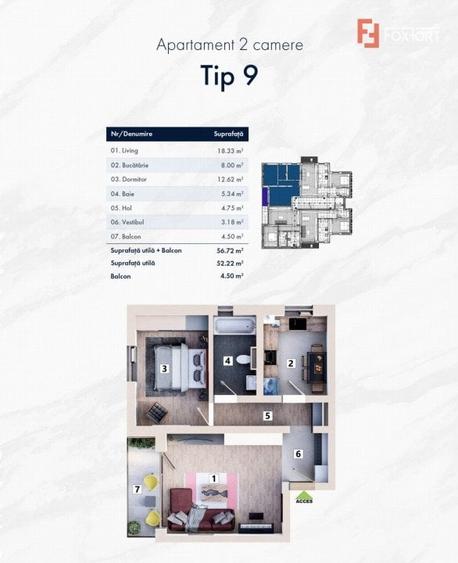 Variante apartamente 2 camere cartier nou zona Mehala - ID V4927 - 15