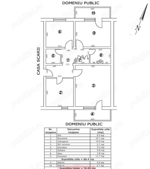 Apartament cu 3 camere ~ zona Dorobanti 1 ~ decomandat ~ 2 balcoane ~ renovat - 2