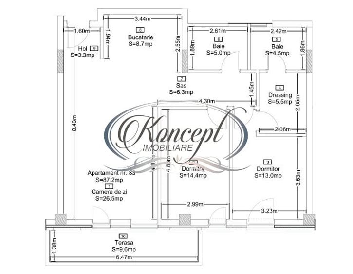 Apartament semifinisat in ansamblul rezidential Azoria - 2