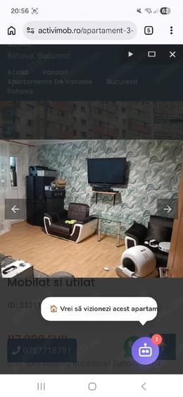 Apartament cu 3 camere decomandat în Rahova