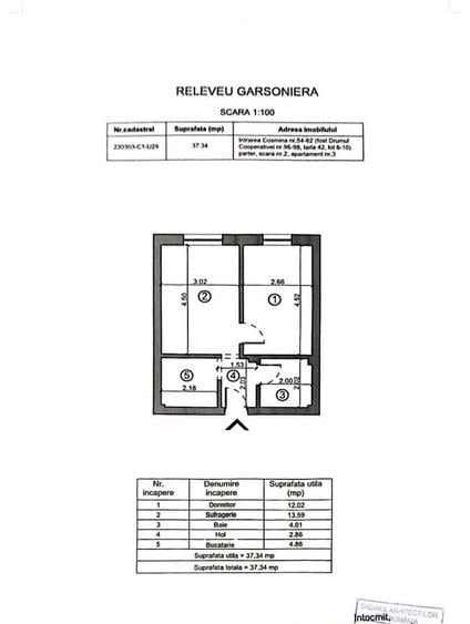 Apartament cu 2 camere în Ghencea