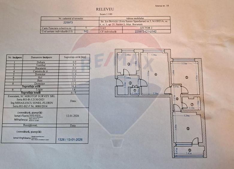 Nou în piață – 3 camere Teiul Doamnei | bloc reabilitat | etaj 5 - 7