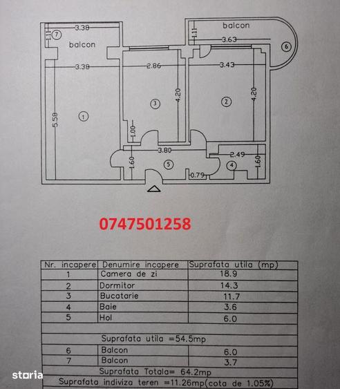 Apartament 2 camere - Soseaua Buzaului, Braila - 3
