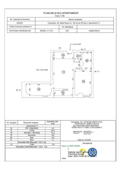 Apartament cu 2 camere decomandat în Sud