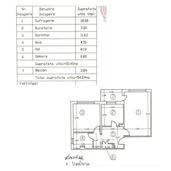 Apartament 2 camere decomandat, 54,24 mp, etaj 3 4 Zona Casa Agronomului, Drobeta-Turnu Severin - 4