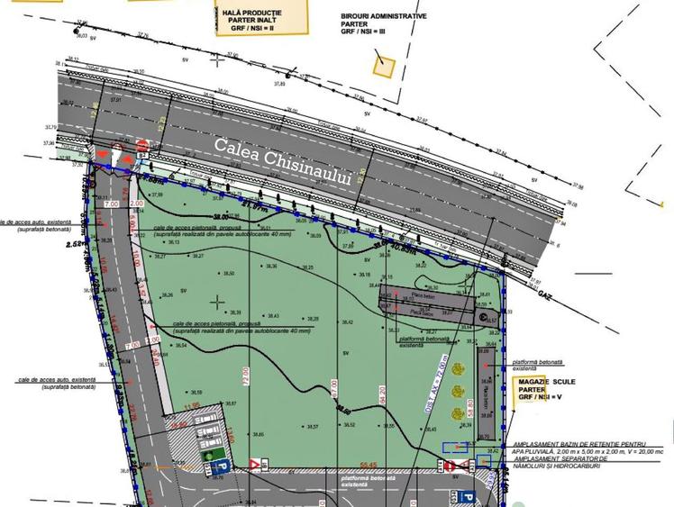 Calea Chisinaului, teren 8800mp, suprafata construibila 1000mp-4000mp - 1