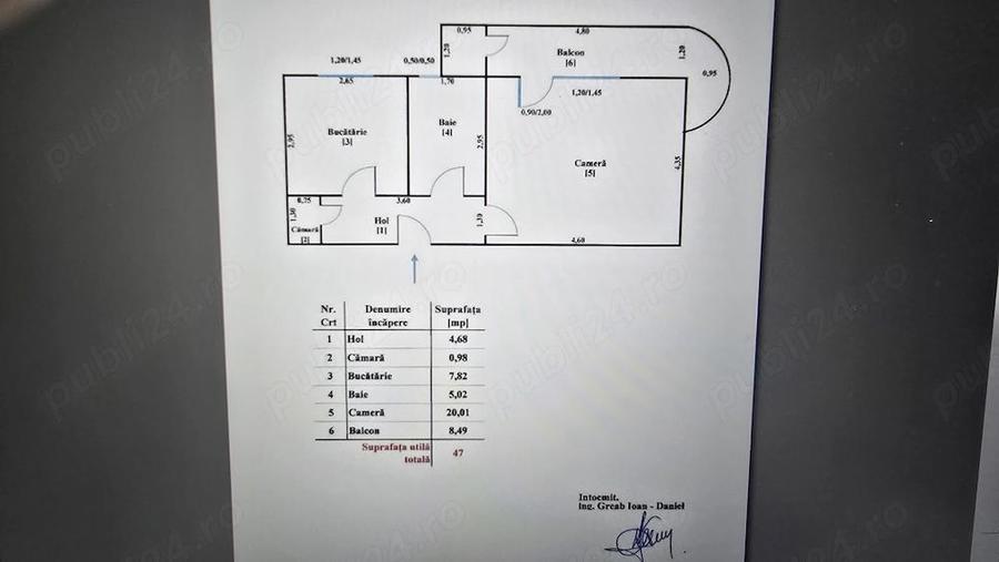 Vand apartament o camera, in Dorobanti, suprafata utila totala 47 mp,mobilat, utilat integral, - 10