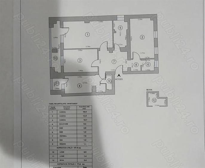 Apartament 3 camere de vanzare Dristor - 1