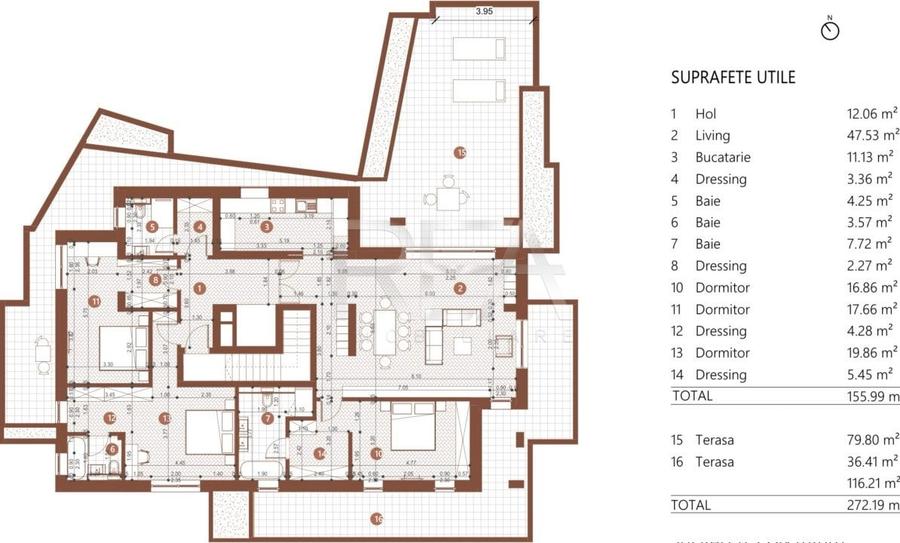 4 camere Singur pe Etaj 272 mp Ultracentral - Mosilor - 11