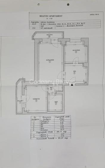 Ap. 2Cam. 55m2 pe 1 Decembrie 1918, Poarta 4 Faur, Titan, bloc 1986,anvelopat Ap. 2Cam. 55m2 pe 1 Decembrie 1918, Poarta 4 Faur, Titan, bloc 1986,anvelopat